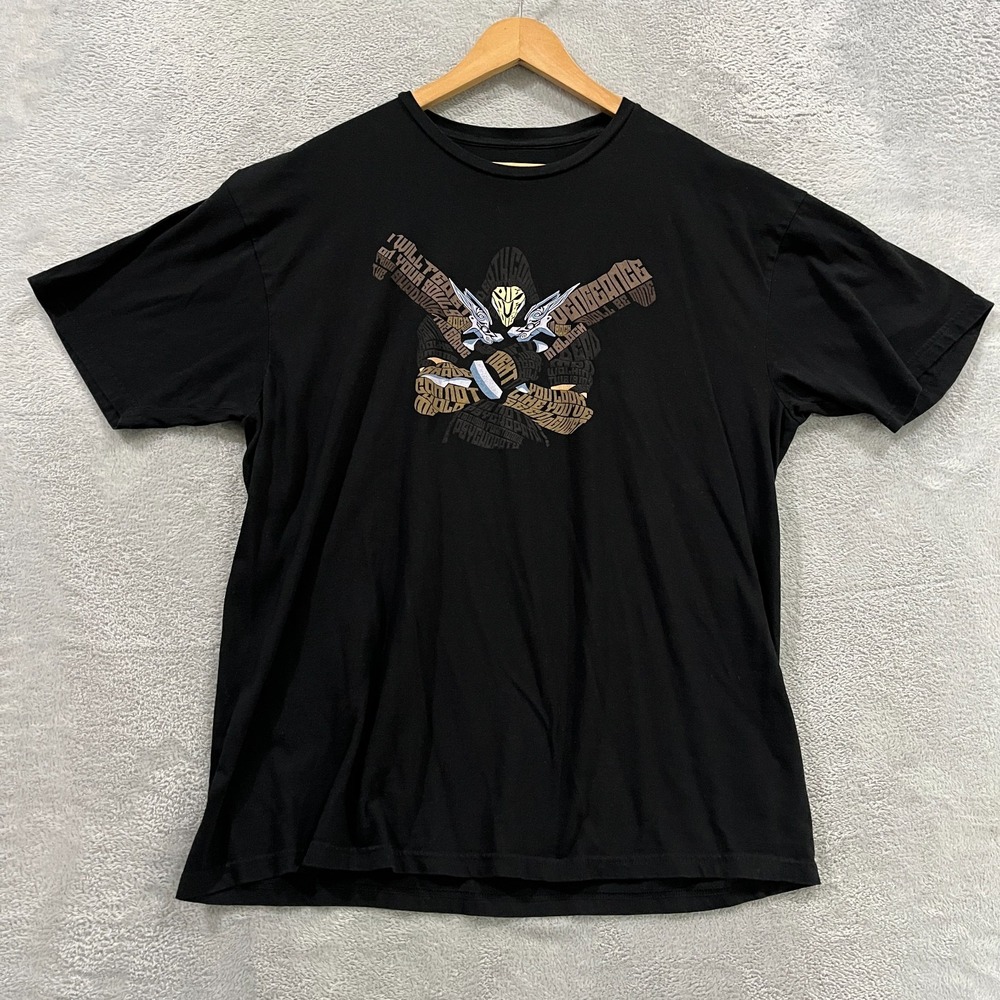 Jinx Blizzard Overwatch Shirt XL REAPER Skull Gamer Black T-Shirt
